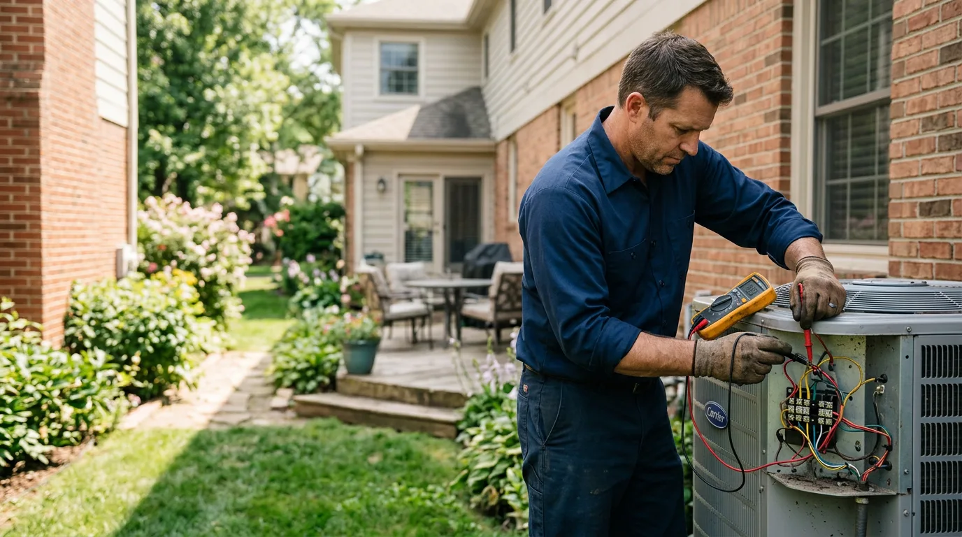 HVAC technician working near Ucon, ID
